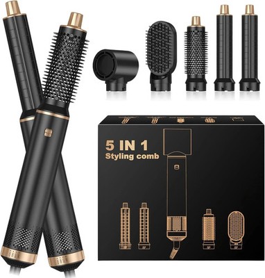 Airbrush 5 in 1 Multi Haarstyler mit Locken glätten wellig glatt Luftstyler
