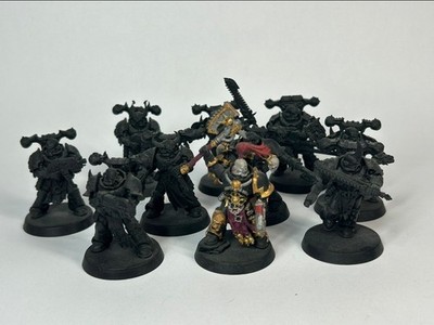 Warhammer 40k Chaos Space Marines Heretic Astartes Legionares X10 zusammengebaut 