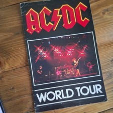 rock concert prograAC/DC 1980-81 Back In Black Tour Concert Program Tour prommes