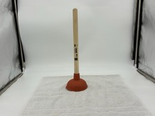 LUX Tools P&uuml;mpel Saugglocke Abflussreiniger 110 mm Holzstiel Neu Unbenutzt