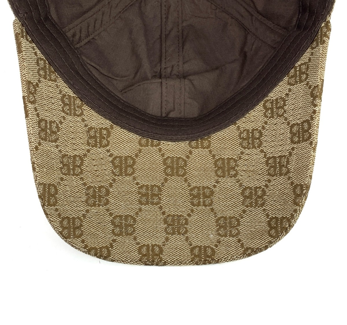 Balenciaga x Gucci Monogram The Hacker Project Baseball Cap Beige