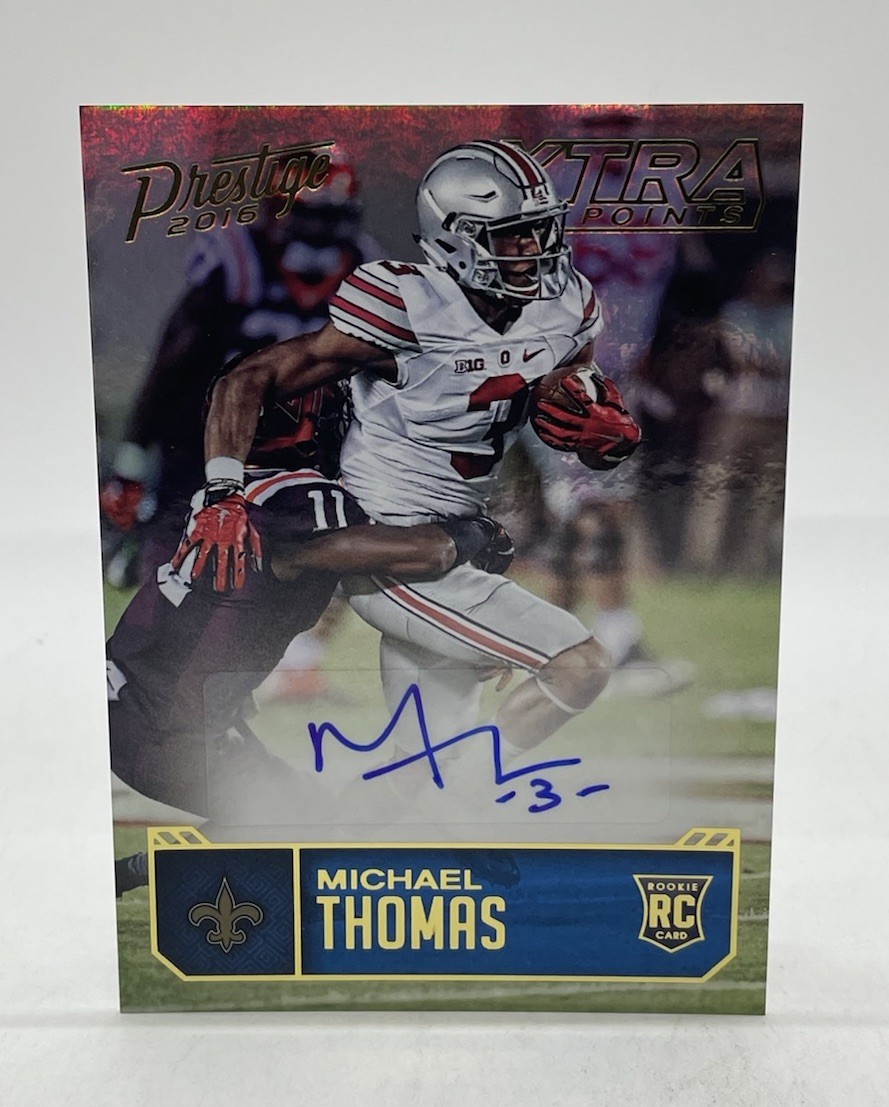 2016 Panini Prestige Xtra Points Gold Autograph Michael Thomas /50 RC Saints