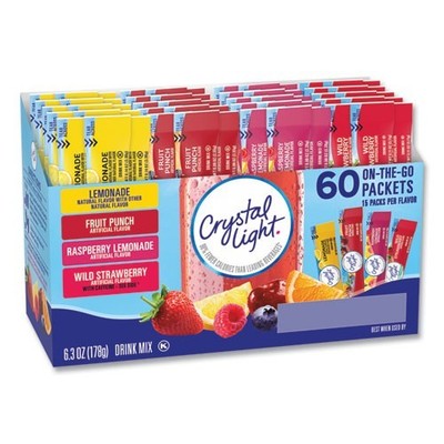 Crystal Light 22002054 Variety Pack, Assorted Flavors, 60/Pack