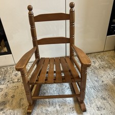 Wooden Kids Rocking Chair for Girls Boys Children