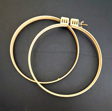 10 Morgan Non-Slip Round Plastic Embroidery Hoop with Adjusting Screw Closure