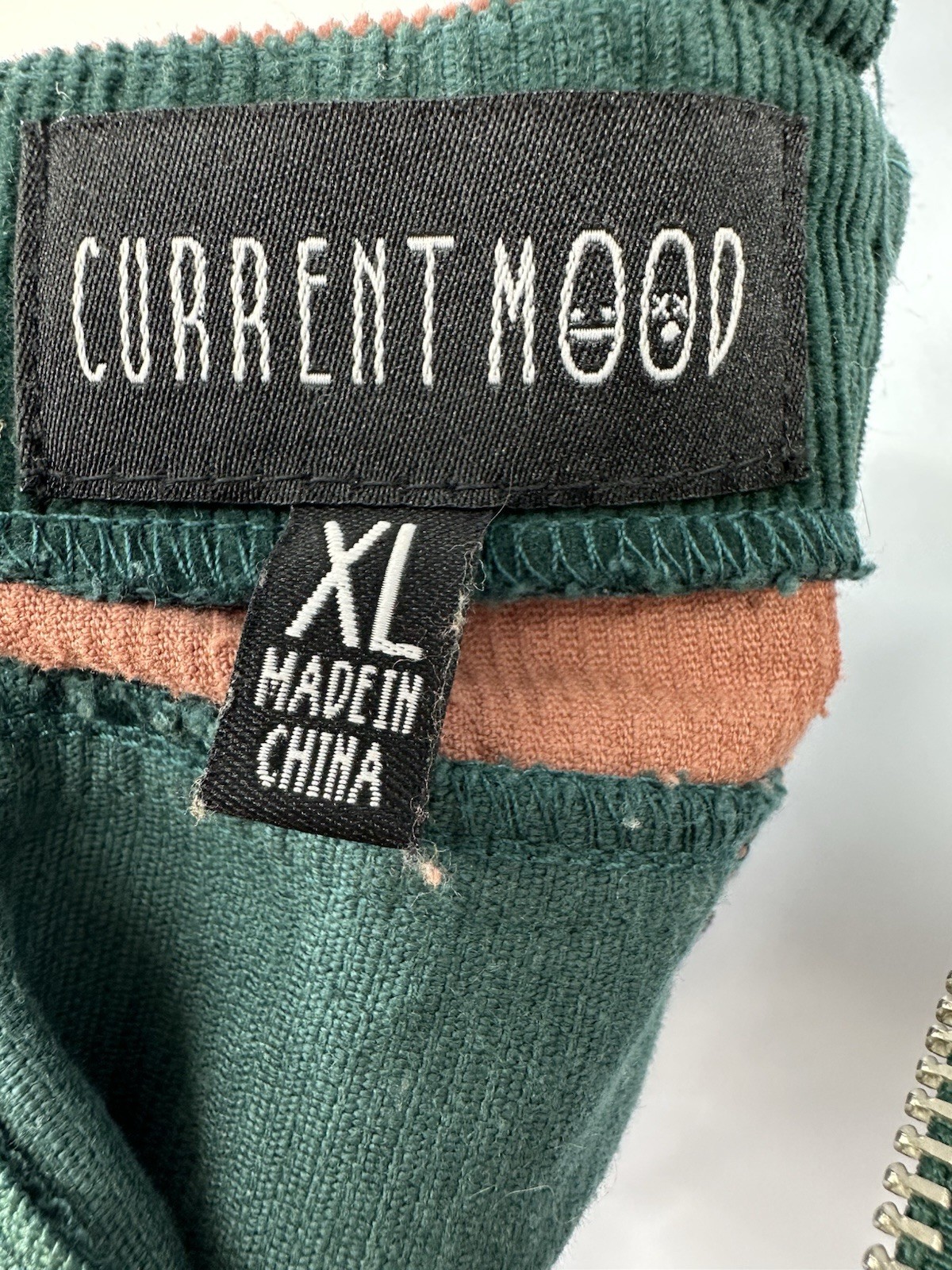 Current Mood Patchwork Corduroy Crop Top Size XL - image 7