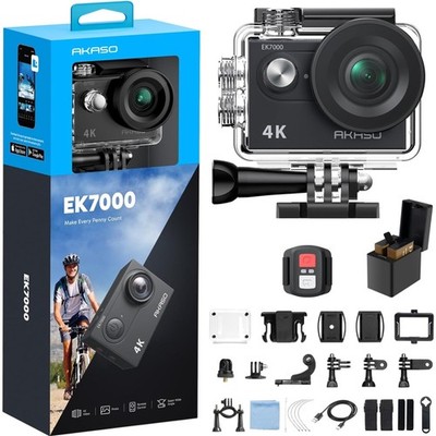 Adventure-Ready 4K30FPS Action Camera - Lightweight, EIS, 131FT Waterproof