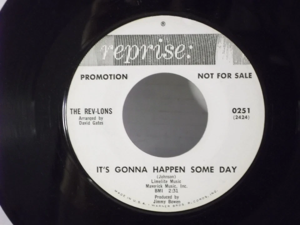 The Rev-Lons,Reprise 0251"After Last Night"US,7" 45,1961 PROMO soul classic,MINT - Image 2 of 2