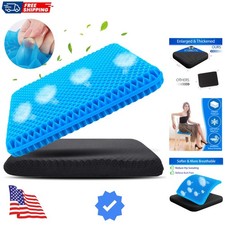 Breathable Gel Seat Cushion - Perfect for Office Chairs, Drivers  Wheelchairs