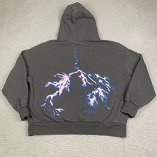 Felpa con cappuccio Elevation Worship XL quando il vento incontra il fuoco album opera d'arte fulmine Gesù