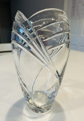 Rogaska Signed - The Regent Collection - Full Lead Crystal Vase Slovenia 1980 s