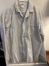Vtg McGregor Classics Pajama PJ Set Men's XL WHITE Red Green Check Shirt Pants