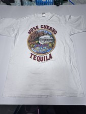 Hanes 1996 Jose Cuervo T-Shirt Single Stitch XL Vintage Made In USA White 90s