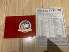 1988 MILDENHALL AIR FETE '88 FLYING PROGRAMME & CALENDER + WW2 USAAF UK BASE MAP