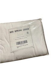 Box Spring Cover, Alternative for Bed Skirts, Wrap Around Elastic, Queen, Brown