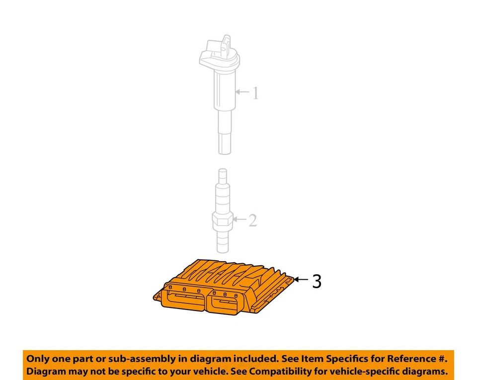 Módulo de control electrónico ECM del motor 6 cilindros 3,0 L compatible con BMW X6 13-14 5216244 Foto 3 de 4