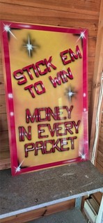 Vintage fairground sign. Free postage