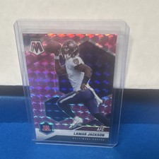 2021 Panini Mosaic - Variations AFC Lamar Jackson #222 Pink Camo Prizm 