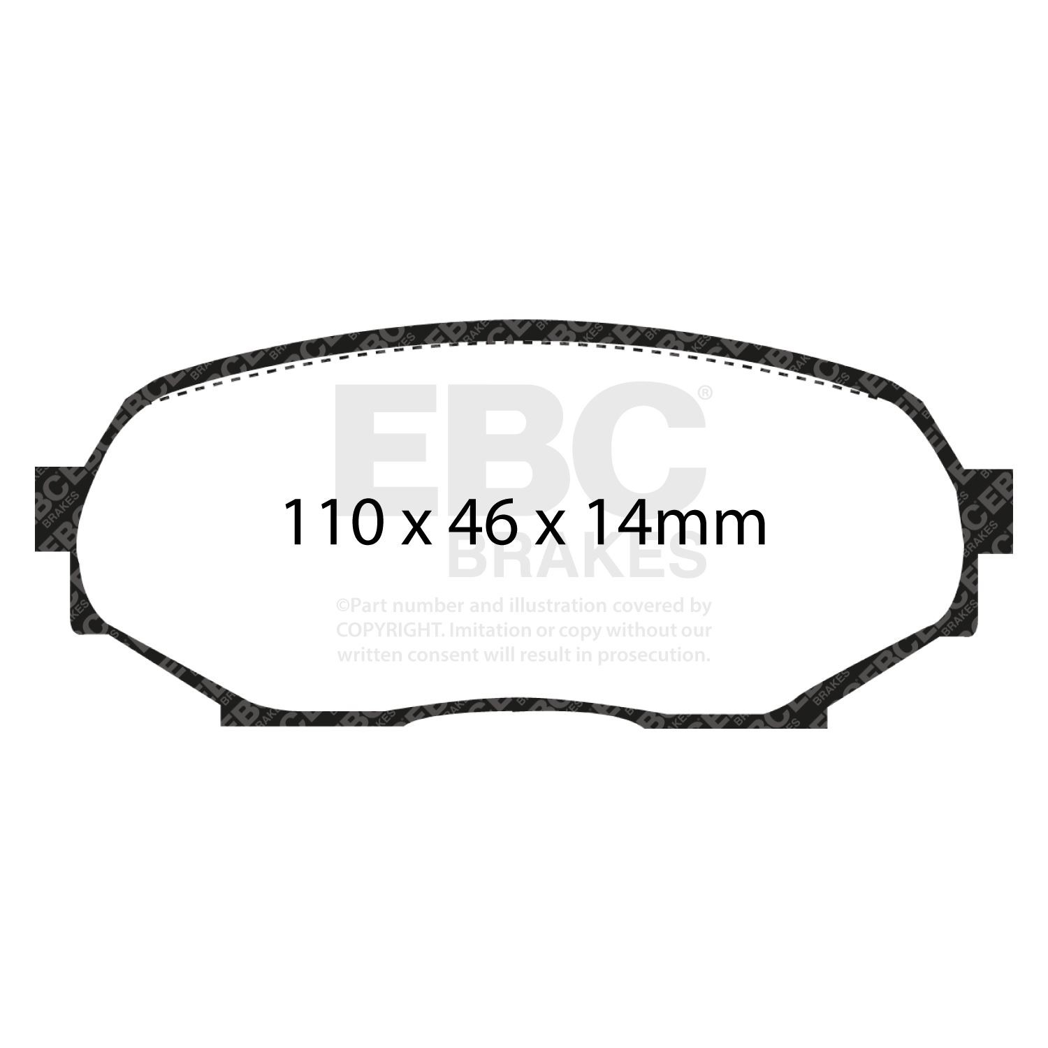 EBC DP2802 BRAKE PAD SET DISC BRAKE Front