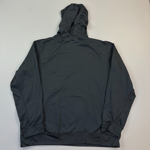 Nike Hoodie Mens 2XL Black Therma Fit Big Center Swoosh Logo Active Pullover - Picture 9 of 13