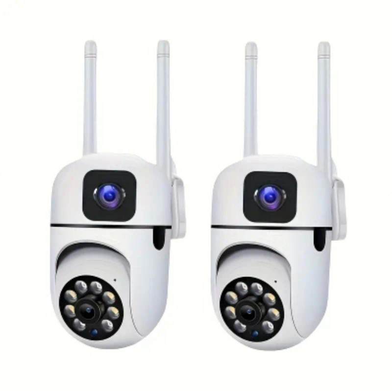 2pack outdoor Security Camera with Dual lens.. free 32g sd card with each camera