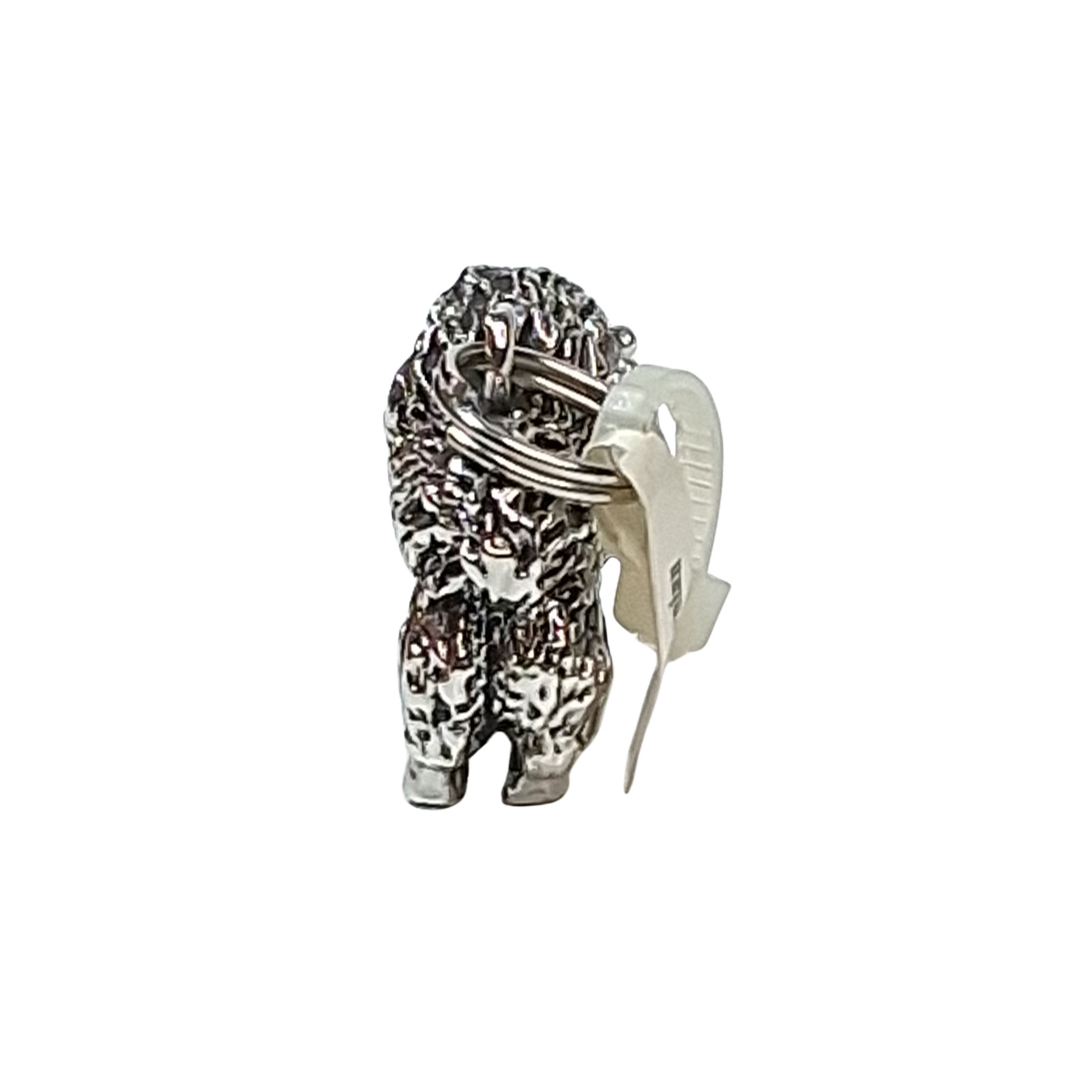 Bracciale Charm Cane Pomerania Massiccio Tono Argento Accessori Gioielli 1/2" foto 3