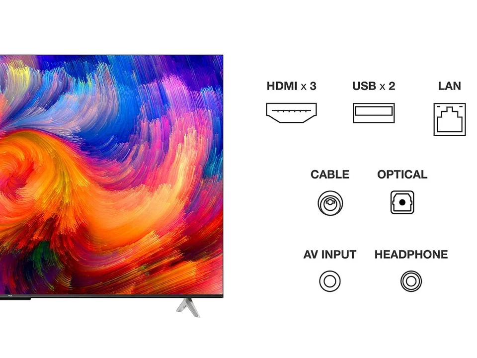 TV 50" TCL 50P638 LED 4K ULTRA HD SMART WIFI GOOGLE TV 2400 PPI NO 8K NO SAMSUNG - Immagine 4 di 4