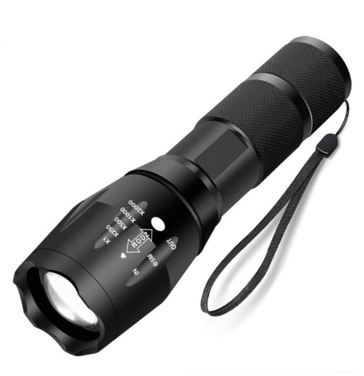 Dunamis Exousia Led Battery Powered Zoom Torch, Super Bright 2000 Lumen Tactical Torch, Hand Flashlight, Adjustable Focus, Waterproof Small Mini Pocket Torch, Strobe - Image 3