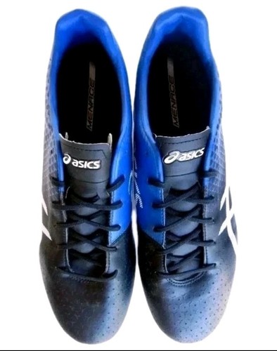 Asics Menace 3 ST Football Boots Blue & Black 1111A084 Men US 8 VGC Free AU Post - Foto 8 di 14