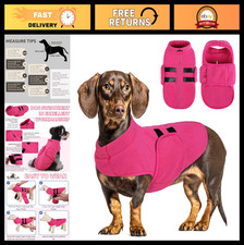 Soft Fleece Dog Sweater Vest with Leash Hole - Warm Winter Jacket for Small Dogs