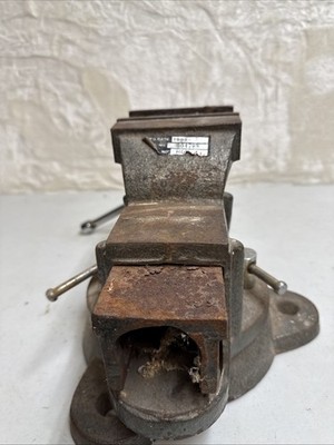 ドラムンベース ④ Vintage Duracraft 4” Bench Vise With Jaw Base Model HDV-4 (1982