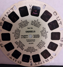 VIEW MASTER REEL - B 313 "CINDERELLA" OUT-OF-PRINT - SAWYER 1953