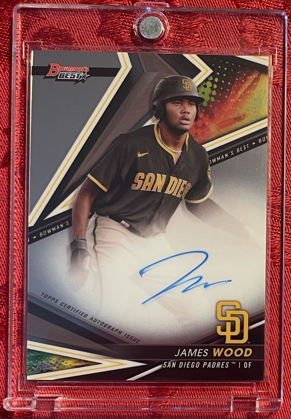 2022 James Wood Auto Bowmans Best of 2022 On Card Autograph Rookie RC B22-JW