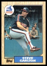 Steve Carlton 1987 Topps #718 White Sox MLB READ FREE SHIPPING AutographDen
