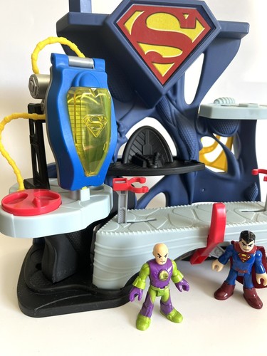 Fisher Price Imaginext DC Super Friends Superman Lair Fortress W/Superman & Lex - Picture 3 of 6