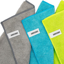 8 Pcs ,Microfiber Cleaning Cloth - Size: 12 X 16 In, Multi-Functional Cleaning