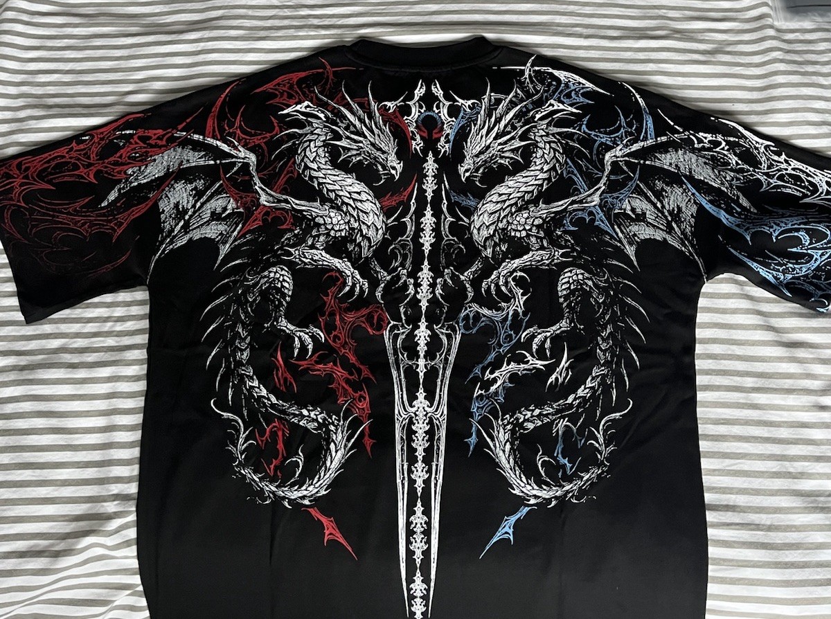 Breathe Divinity Dragon Blade Shirt Size L In Fire And Ice