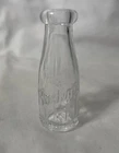 Vintage Miniature Borden's Milk Bottles Embossed Glass