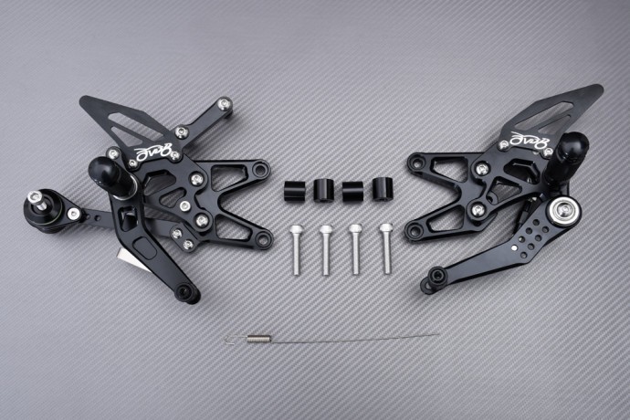 Repose-pieds réglable noir AVDB pour Triumph Street Triple 765 RS