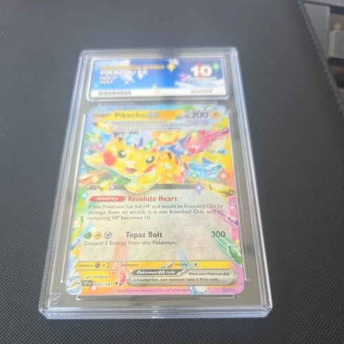 Pikachu ex 057/191 Surging Sparks ace 10 perfect subs