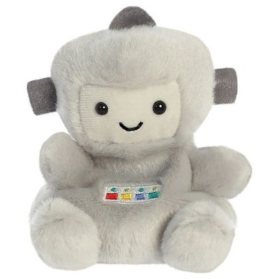 AURORA 33781, Palm Pals Gadget Roboter, 13 cm, Stofftier, grau