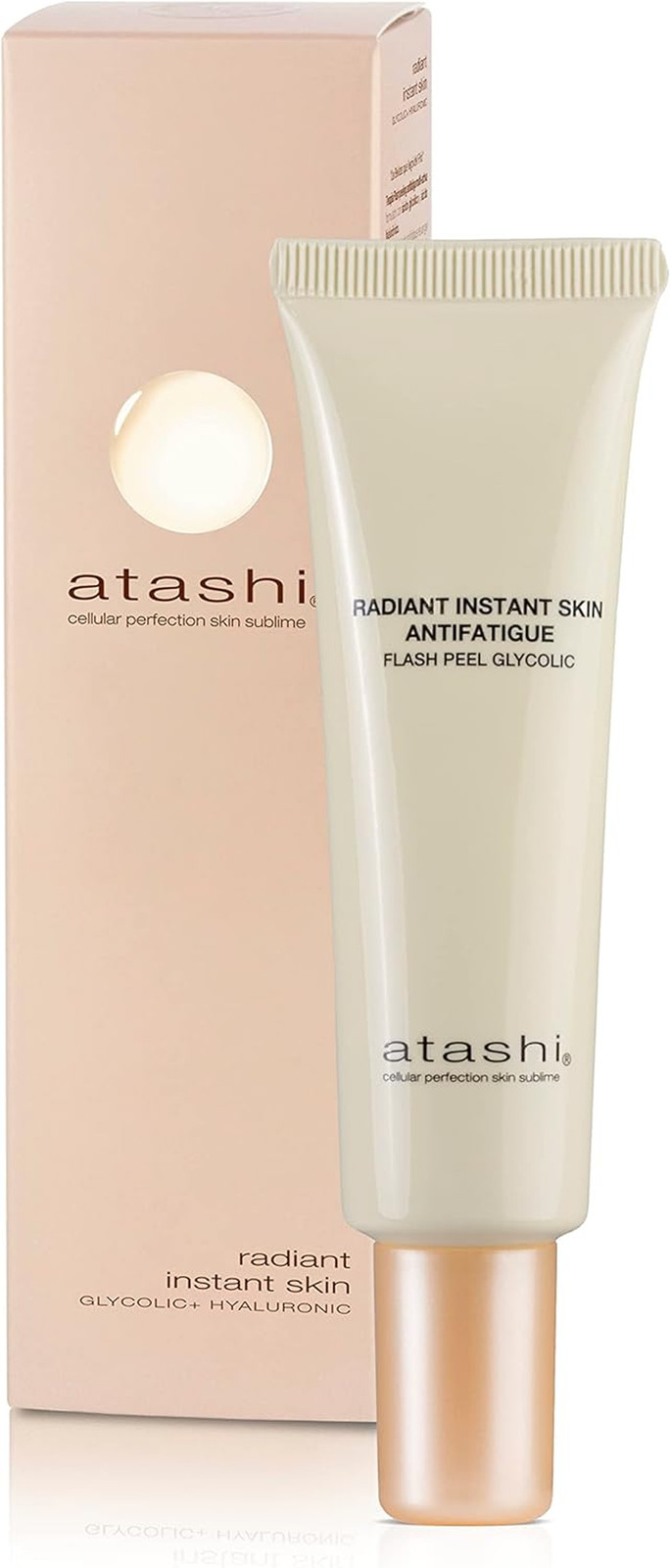 Atashi Radiant Instant Skin Antifatigue, Gel Effetto Peeling Flash, Esfolia E Id