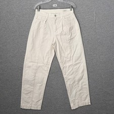 AYR Womens Size 27 White Cream The Recess Straight Leg Denim Pants