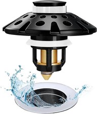 Universal Tub Stopper Bathtub Drain Plug, Pop Up Tub Drain Hair Catcher, Drain