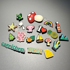 Mixed Lot of Different Croc/Shoe Charms - 19 Charms- Mostly Jibbitz brand