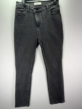 Abercrombie  Fitch The 90s Slim Straight Ultra High Rise Jeans Dark Denim Sz 27