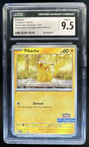 2025 Pokemon SV Black Star Promos - SVP EN Pikachu #214 CGC 9.5