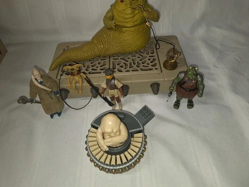 New Listing1983 Vintage Star Wars Jabba The Hutt Playset Works! W/  Salacious Crumb Kenner