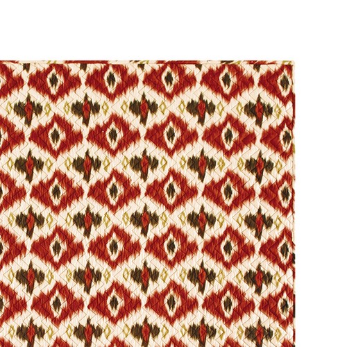Ikat Cotton Quilted 50" x 60" Throw Blanket - Picture 2 of 3