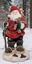 Christmas Santa Claus Figurine, 5.5" Resin